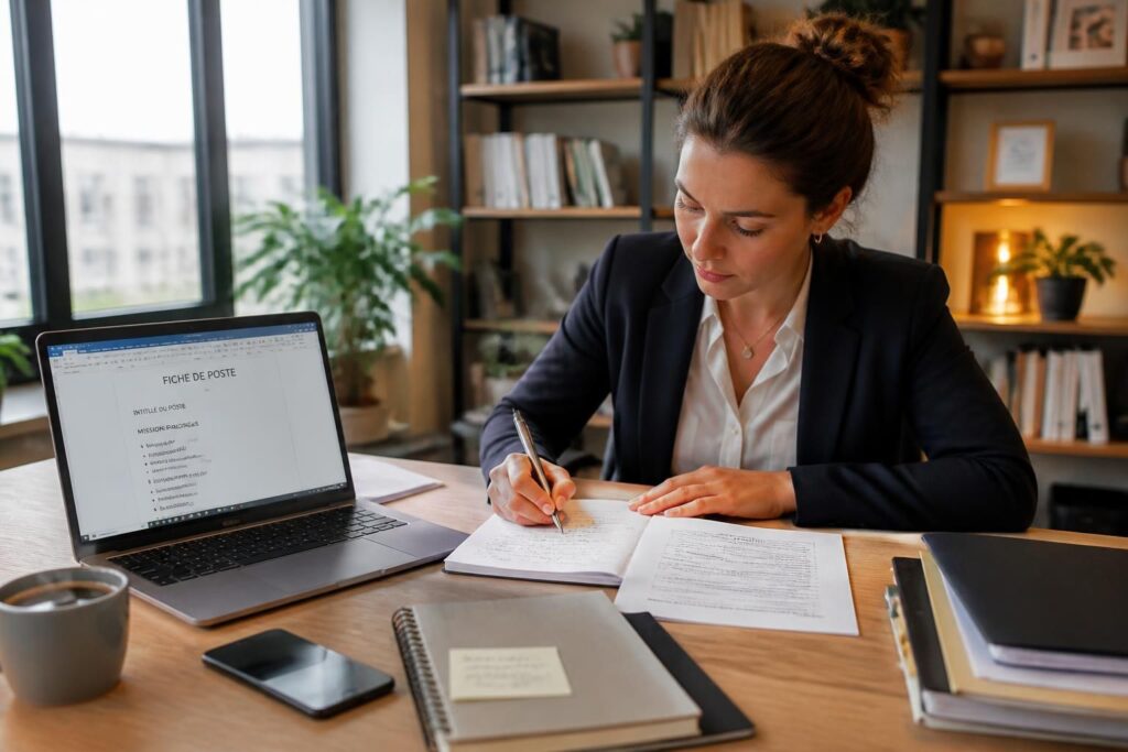découvrez la méthode efficace pour rédiger une fiche de poste claire et complète, adaptée à vos besoins de recrutement et de gestion des talents.